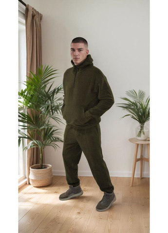 Оливковый (хаки) зимний костюм мужской Garna