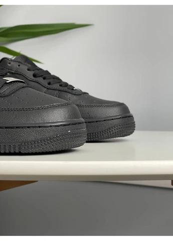 Черные демисезонные кроссовки мужские и женские nike air force 1 low cactus plant flea market black | найк эир форс 1 кактус плант черные No Brand