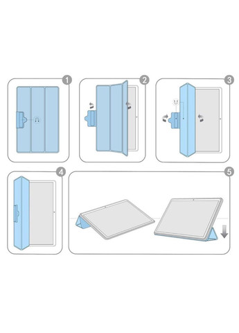 Чехол Slim Latch для планшета Lenovo Tab M10 3rd Gen 10.1" TB328 - Grey Primolux (262296598)