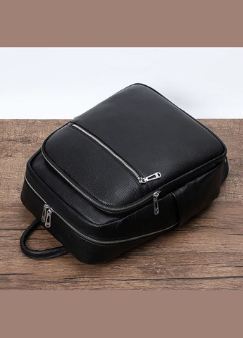 Чоловічий шкіряний рюкзак для поїздок і прогулянок чорний 75362 Tiding Bag (331900754)