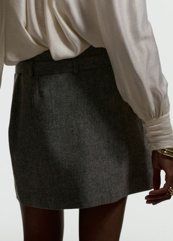 Разноцветная меланж юбка H&M