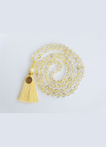 Чотки з Цитрина 108 намистин d 8мм з вузлами No Brand (331293577)