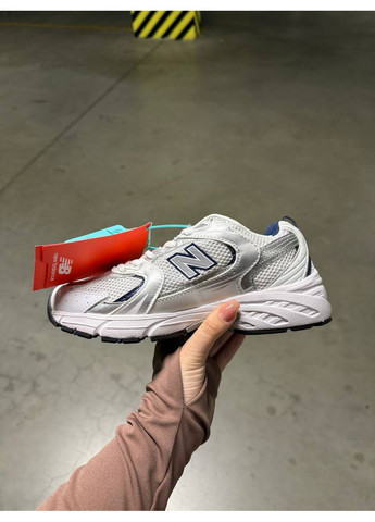 Білі Осінні кросівки чоловічі new balance 530 white blue нью беланс 530 No Brand