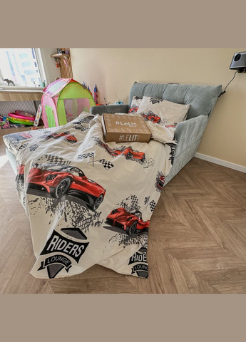 Постільна білизна « », Бязь, Бежевий з принтом, Євро B-1156 Lelit (308071757)