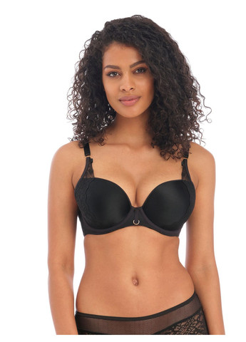 Чёрный балконет бюстгальтер 400131blk Freya с косточками полиамид, эластан
