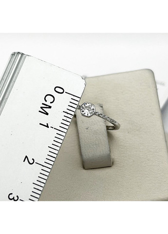 Каблучка срібна з кубічним цирконієм "Доріжка" 17 0,87 г No Brand (370142569)