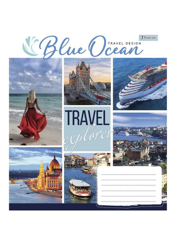 Зошит загальний Travel Design, A5, в лінію, 96 листів 1 Вересня 766127 (366529534)