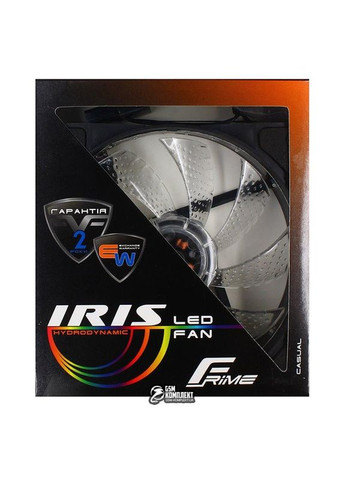 Вентилятор 120x120x25мм мм Iris LED Fan 15LED Orange (FLF-HB120O15) Frime (331767753)