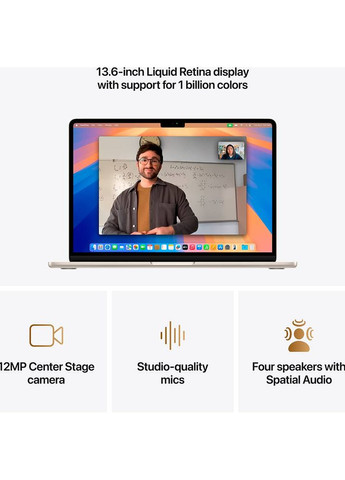 Ноутбук MacBook Air 13' M4 24/512GB Starlight (MC6A4UA/A) Apple (324022060)