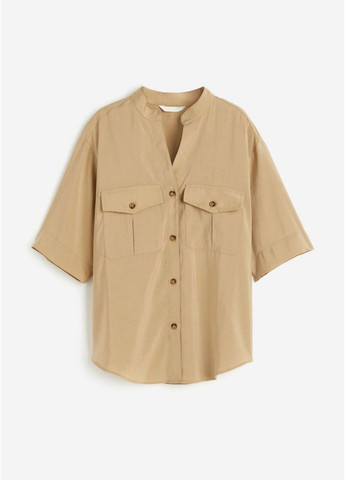 Жіноча універсальна сорочка з модальної суміші Н&М (57221) S Бежева H&M (295263184)