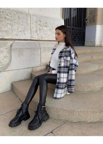 Матові лосини з еко шкіри на флісі Україна (355803363)