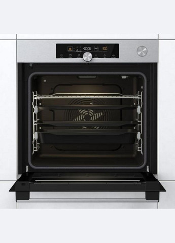 Духова шафа електрична, 77л, A+, пара, дисплей, готування на різних рівнях, нерж Gorenje (323205209)