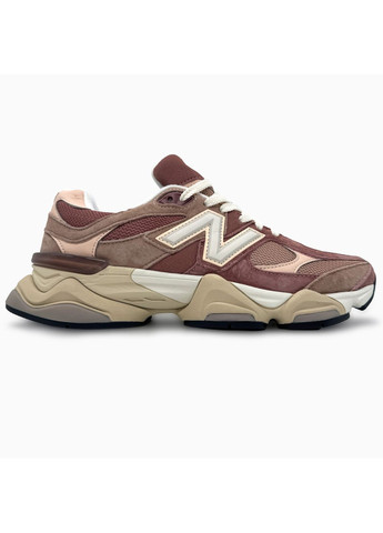 Комбіновані Осінні кросівки чоловічі new balance 9060 brown / caramel нью беланс 9060 No Brand