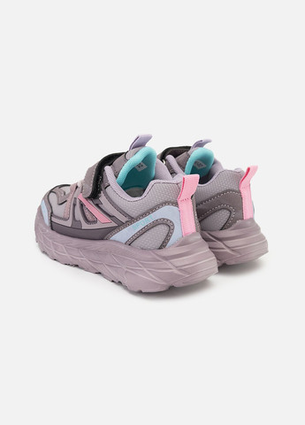 Сиреневые демисезонные кроссовки для девочки цвет сиреневый cb-00259667 Kimboo