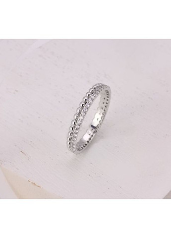 Кільце срібне з фіанітами Гламур 925 Rhodium 16.5 розмір Skifska Etnika (364202603)