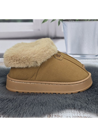 Коричневые тапочки домашние Fashion