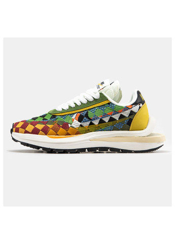 Комбіновані Осінні кросівки чоловічі Nike Sacai VaporWaffle x Jean Paul Gaultier