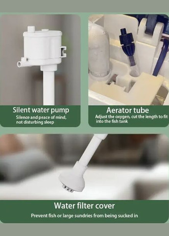 Аквариумный комплект HNE-300 белый 13л, 30х20х33 см Sunsun (333940698)