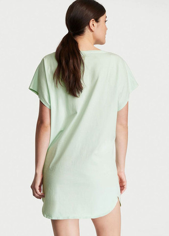 Ночная рубашка Lightweight Cotton Хлопок M/L мятный Victoria's Secret (282964590)