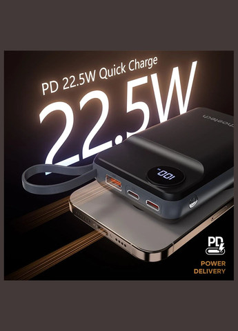 Повербанк 20000mAh B696 Black QC3.0 PD3.0 беспроводная зарядка смартфонов и Apple Watch (43-00132) CHOETECH (317463580)