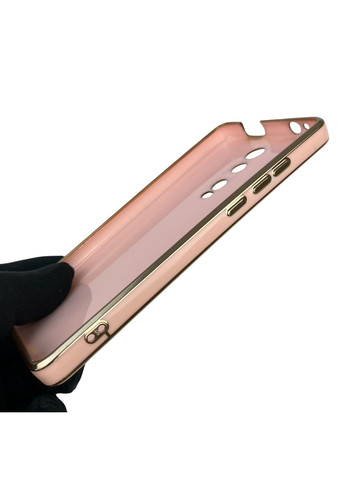 Чохол для K20 з кільцем-підставкою із золотою окантовкою на сяомі к20 пудровий gs1 Xiaomi (366236654)