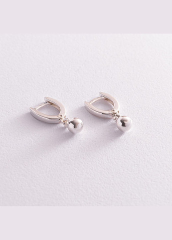 Серебряные серьги Шарики 123120 Oniks (266133270)