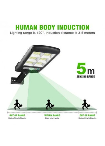 Ліхтар вуличний Light COB з датчиком руху на сонячній батареї (1762994013) Solar BK-818-6 (335808253)