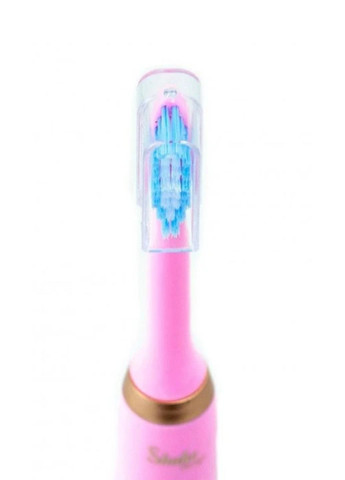 Щетка зубная электрическая Shuke SK-601 массажная аккумуляторная с 4 насадками 5 режимов работы Розовый VTech (329182209)