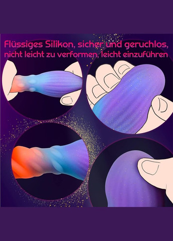 Анальний корок GLOW-Plug 3,8 см силіконовий на присосці фосфорний світить різні кольори No Brand (303909407)