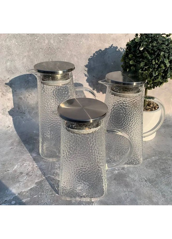 Кувшин стеклянный 1.8 л с металлической крышкой EB-19583 Edenberg (360654477)