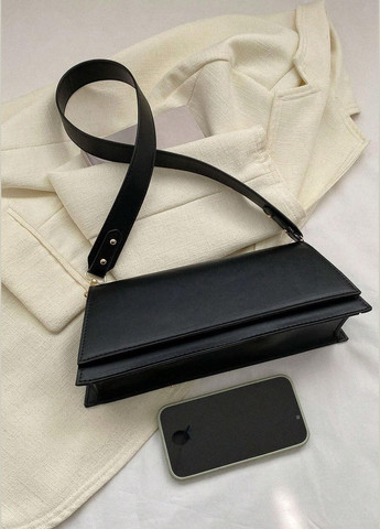 Женская классическая сумка 1481 багет черная No Brand (283251677)