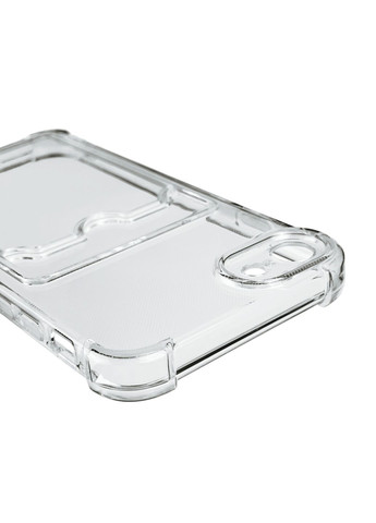 Чехол для iPhone 7 с бронь углами с карманом для визиток карточек k-pop на айфон 7 прозрачный Apple (366023511)