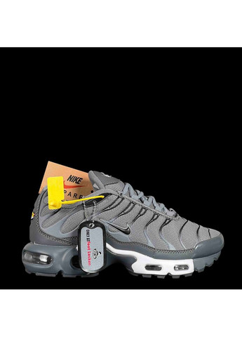 Серые демисезонные кроссовки мужские nike tn dark grey найк аир макс тн плюс No Brand
