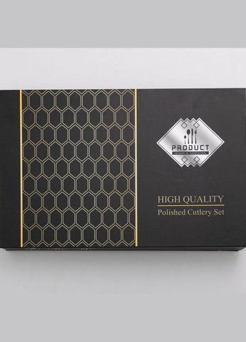 Набор столовых приборов на 6 персон с фактурой, хром. Yiwu (324234921)