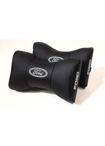 Подушка підголівник FORD чорний 2шт No Brand (361182449)