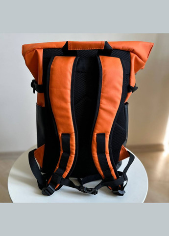 Помаранчевий рюкзак Роллтоп місткий повсякденний для подорожей Travel Roll 2.0 No Brand (290253830)