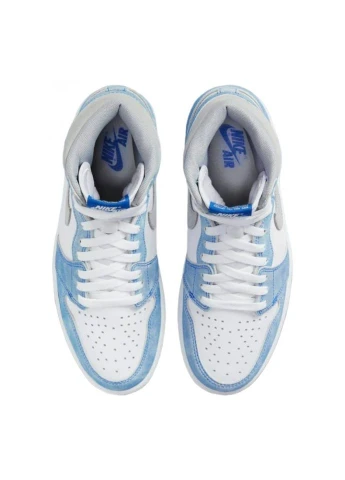 Комбіновані кросівки 1 retro high hyper royal smoke grey 555088-402 всесезон Jordan