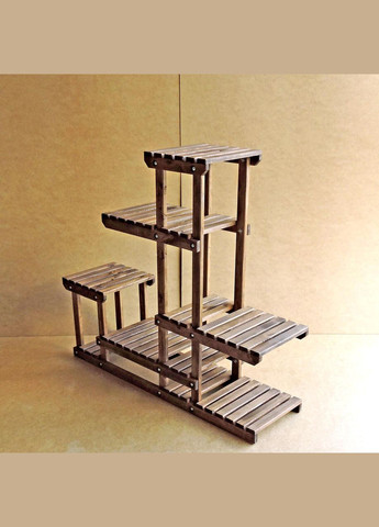 Підставка для квітів з дерева Корсика капучино (ЦВТ-000205) No Brand (328228217)