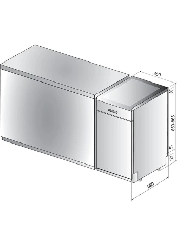 Посудомийна машина WSFO3O23PF WHIRLPOOL (393975340)