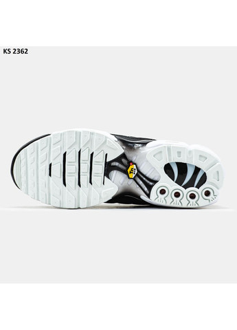 Чорні Осінні кросівки чоловічі nike air tn max plus black white найк аір макс тн плюс No Brand