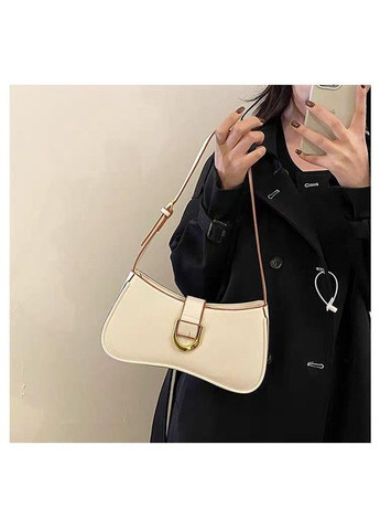 Жіноча сумочка базовий багет білого кольору No Brand (362588065)