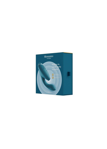 Вакуумний кліторальний стимулятор Duo 2 Petrol – 2-в-1 стимуляція, вібрація, водозахист, USB-зарядка Womanizer (371389189)