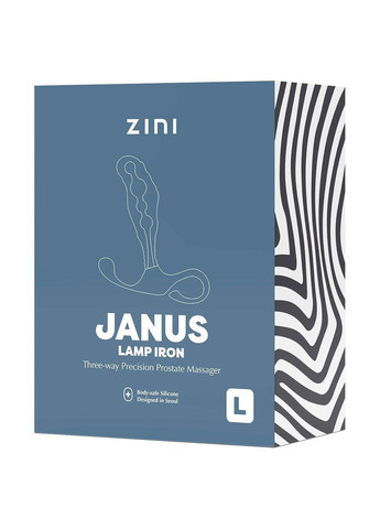 Масажер простати рельєфний, L, Janus Lamp Iron бордовий, 11.9 х 3.3 см Zini (298408904)