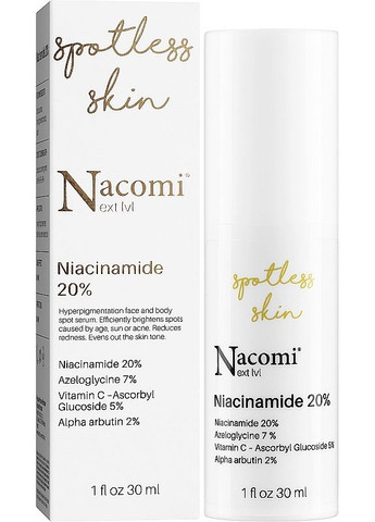 Nacomi Точкова освітлювальна сироватка для обличчя з ніацинамідом Next Level Niacinamide 20% 30ml (2-1187950) — Крем, Польща (380117364)