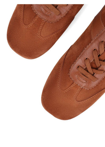 Женские Кроссовки JR1155-1A Коричневый Велюр MIRATON коричневые демисезоны (322181735)