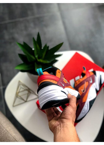 Коричневые демисезонные кроссовки мужские nike m2k tekno mahogany mink найк м2к текно No Brand