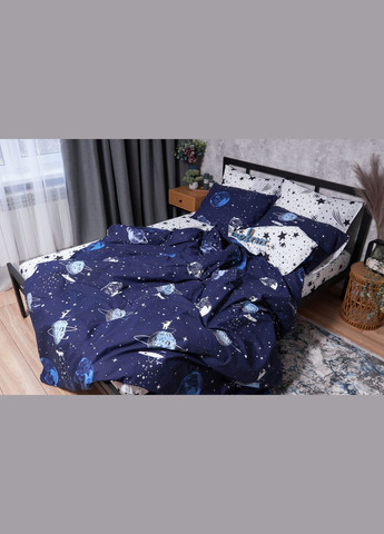Комплект постельного белья Ranforce Elite «» King Size 220x240 наволочки 4х70х70 (MS-820001706) Moon&Star Cosmos (285717268)