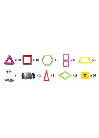 Конструктор 118 деталей Plastic box (m56083) Магнікон 118 деталей Plastic box (367064060)