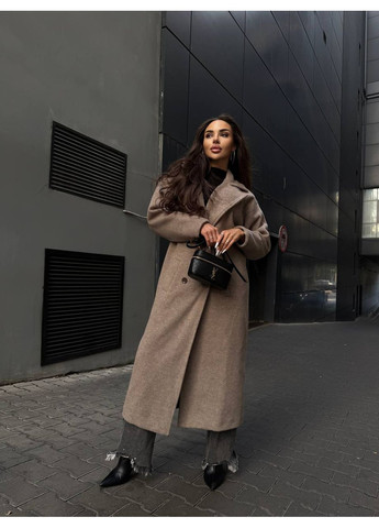 Темно-коричневое демисезонное Женское кашемировое пальто Asi.Store.ua