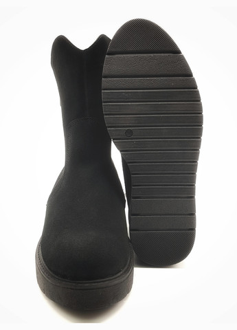 Жіночі черевики зимові чорні замшеві FS-18-1 23,5 см (р) Foot Step (259299508)